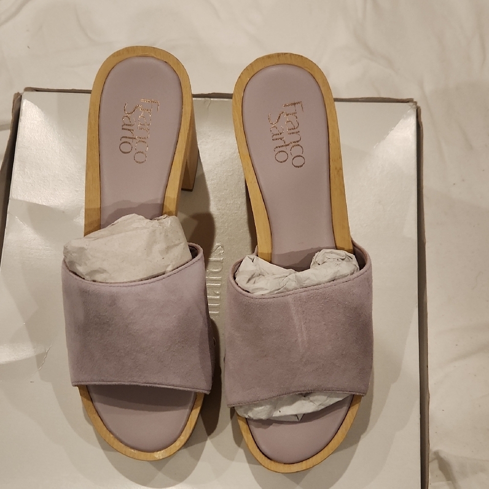 Franco Sarto Women's Purple Slide Sandals